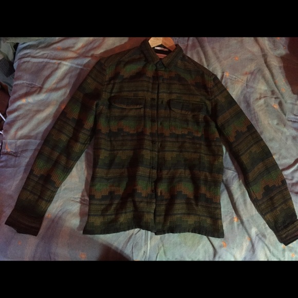 UO VINTAGE MULTI COLORED BUTTON DOWN SHIRT - Picture 1 of 3