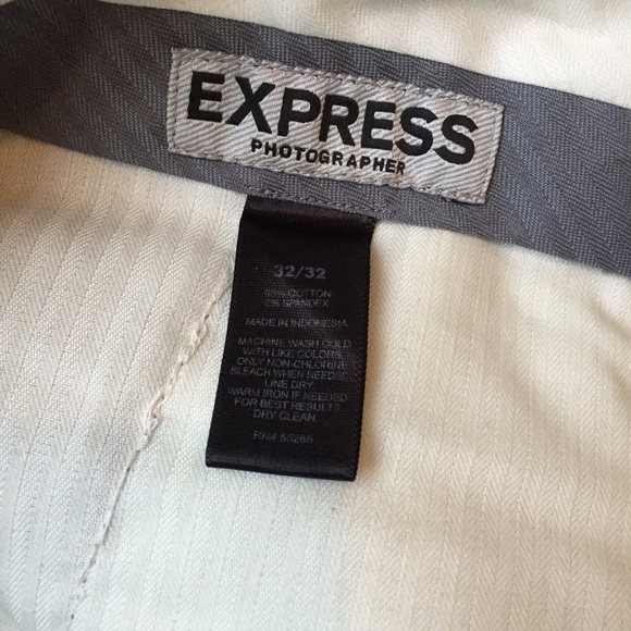 Express Photographer Pants! Dark khaki! 32x32 - Picture 3 of 4