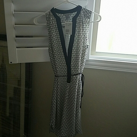 H&M Black and white dress
