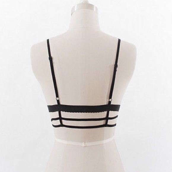 🎀NWT lace Crop Top Bralette Unpadded Bra Lingerie - Picture 3 of 4