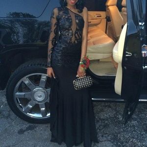 Senior Leather Prom Dress