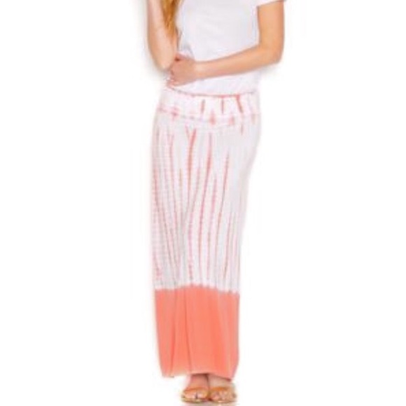 Kensie Ombré Tie Dye Maxi Skirt