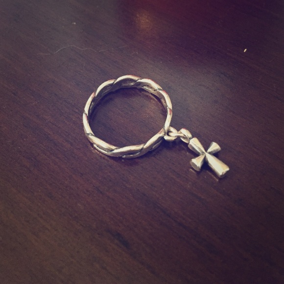 James Avery Cross dangle ring