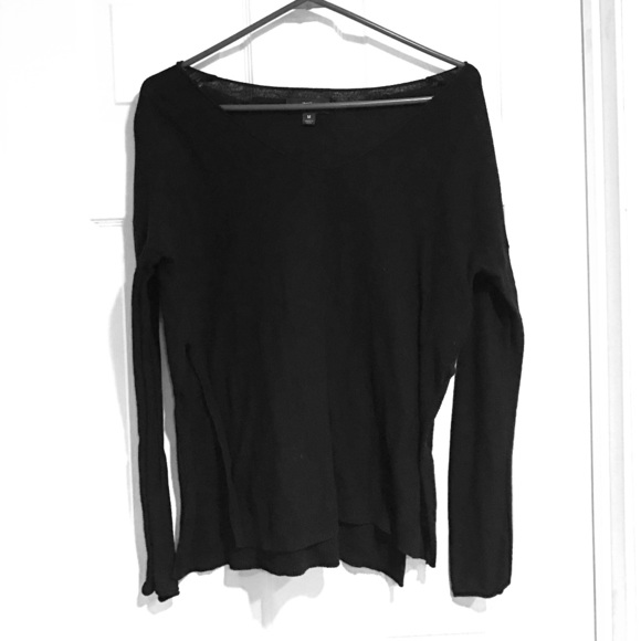 Mossimo split-side black sweater