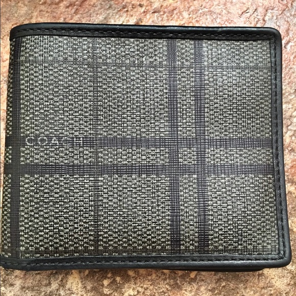 💯Aunthentic leather man coach wallet