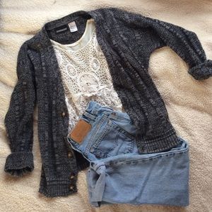 Black and Grey Cardigan