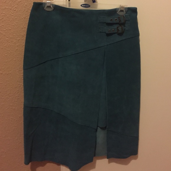 Anthropology leather skirt