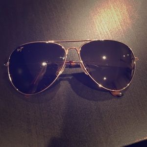 Maui Jim Mavericks -gold with bronze lenses