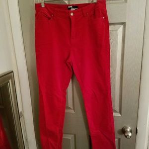 Sale BDG Red Highrise Cigarette Corduroy Jeans