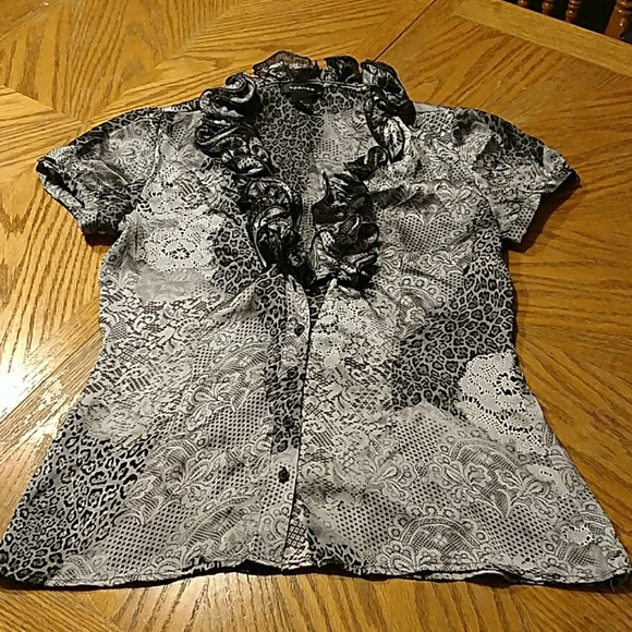 Spence ruffled top