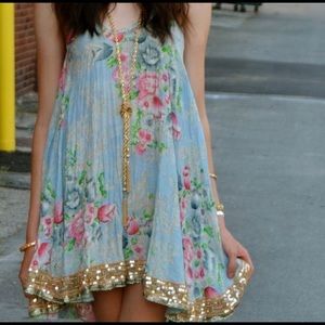 Free People Sequin Floral Dress