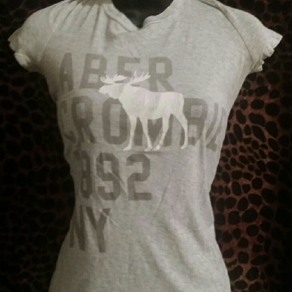 SOLD Abercrombie 1892 Moose Lt Gray Lg Shirt