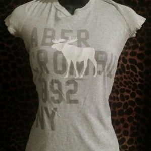 SOLD Abercrombie 1892 Moose Lt Gray Lg Shirt