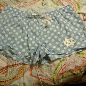 Tar heels pjs shorts