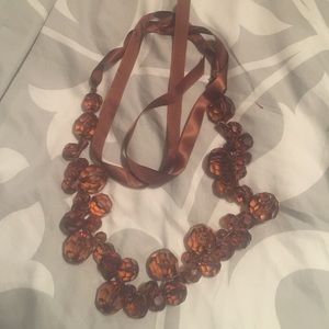 Charming Charlie Brown Bead Necklace