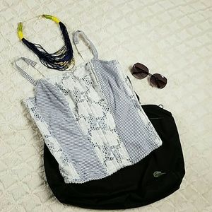 Cacique bustier top plus size