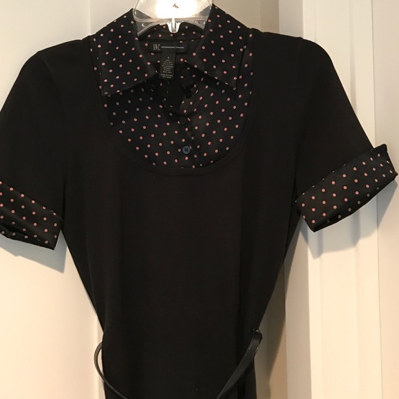 I•N•C Black sweater with waist belt. - Picture 3 of 4