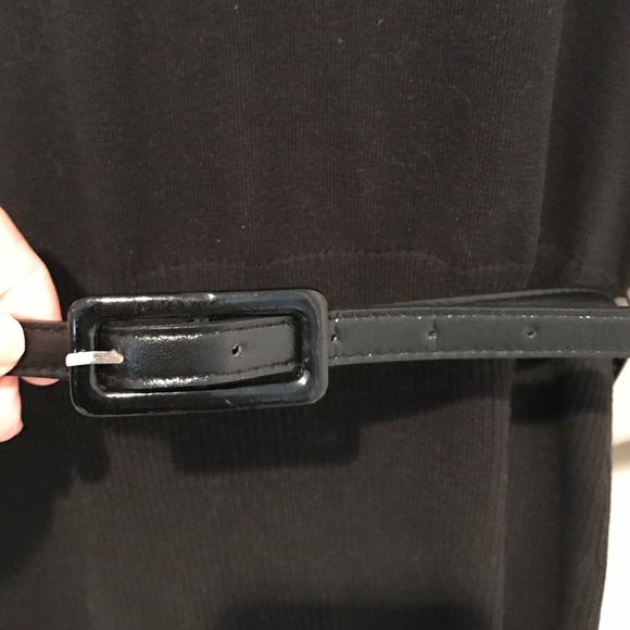 I•N•C Black sweater with waist belt. - Picture 4 of 4