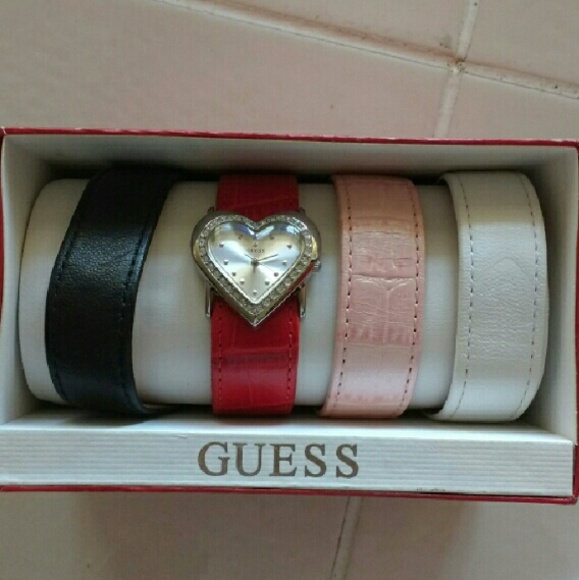 Guess Heart Watch with Interchangeable Straps