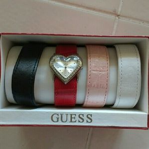 Guess Heart Watch with Interchangeable Straps