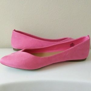 Sueded Pointy Ballet Flats For Women
