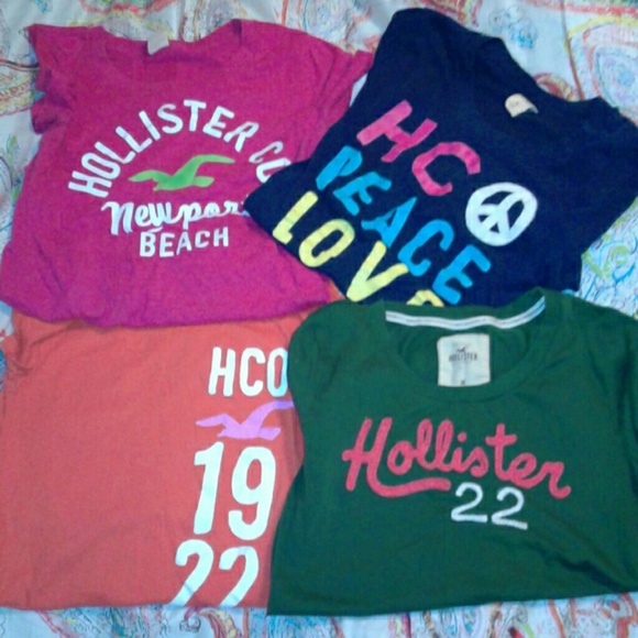 4 Hollister t shirts