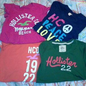 4 Hollister t shirts