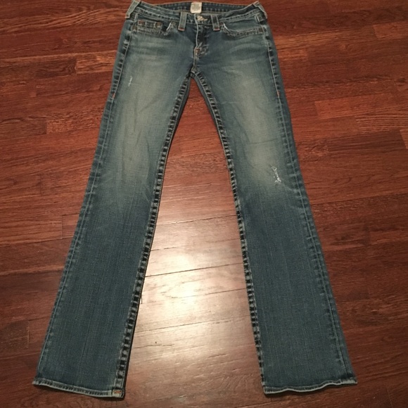 True religion size 31 distressed jeans