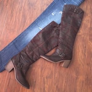 Candies Riding Boots - Brown 8