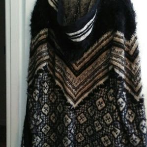 Long BCBG Hooded Sweater