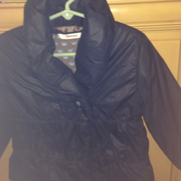 Navy 3 pommes girls winter coat size 23 months/2T - Picture 2 of 3