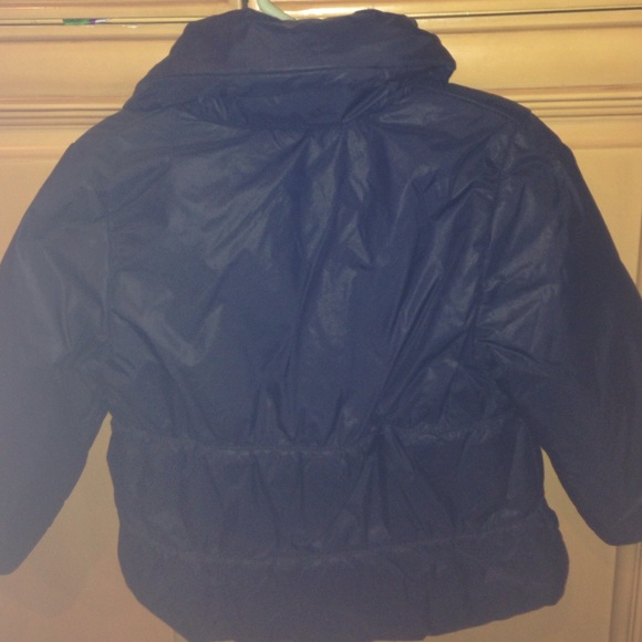 Navy 3 pommes girls winter coat size 23 months/2T - Picture 3 of 3
