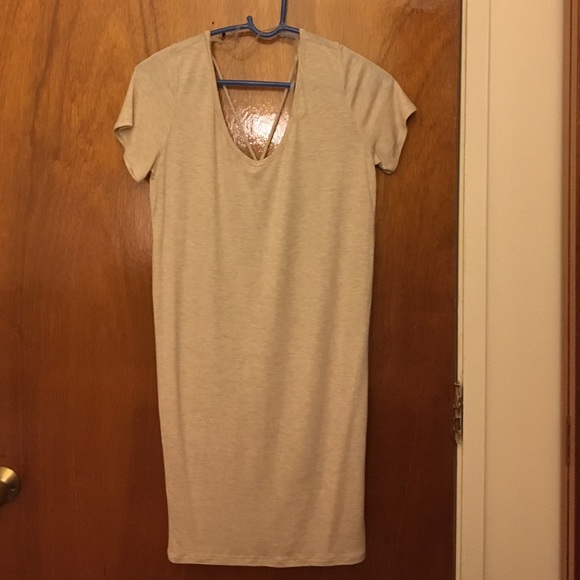 Cream mini dress
