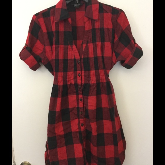 FREE $5item w/ SALE! Plaid Long Top w/ Tie Waist