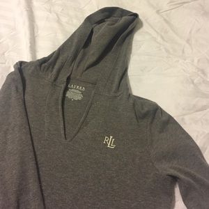 Grey Ralph Lauren Jacket with Hood