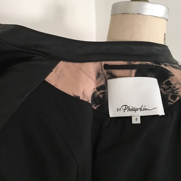 3.1 Phillip Lim Tie-dye Twill Motorcycle Jacket - Picture 4 of 8