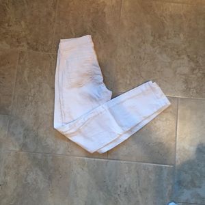 Loft modern skinny white jeans