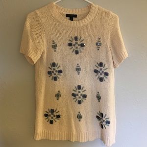 Jcrew Detailed SS Sweater