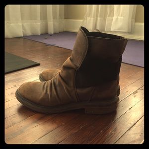 Super comfy leather booties.