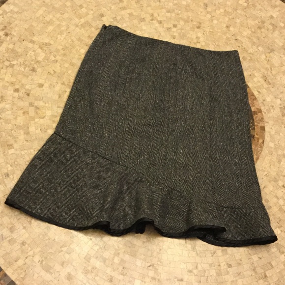 Black & Gray Gap Winter Skirt