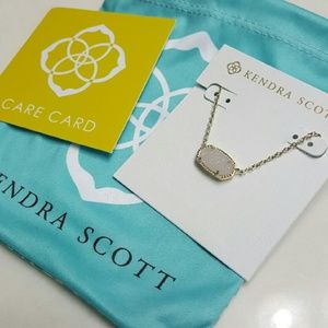 Kendra Scott Elisa Necklace Gold Iridescent Drusy