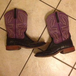 Anderson Bean Full Quill Ostrich Boots