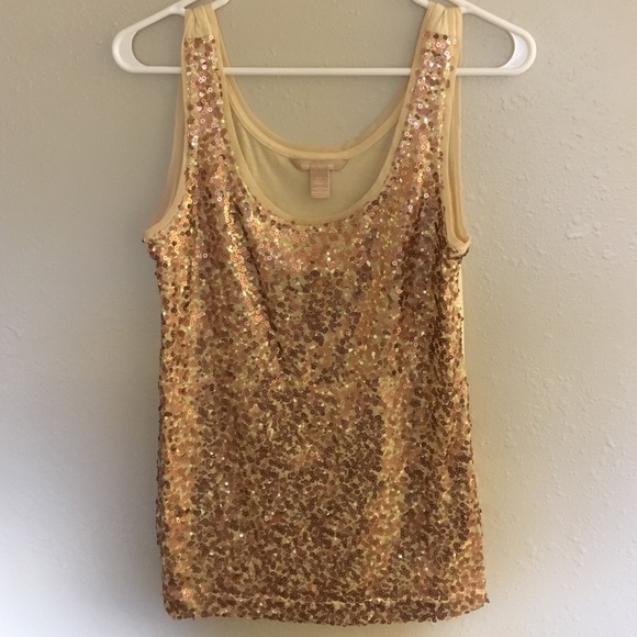 Banana Republic Gold Sequence Tank