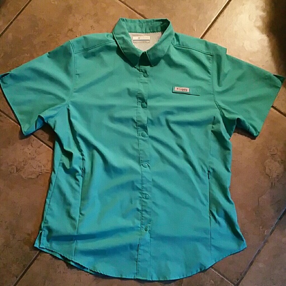Columbia Tamiami Short Sleeve Teal