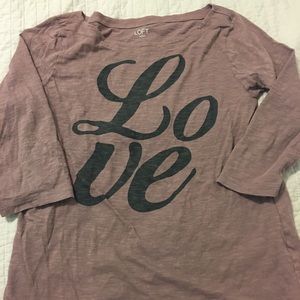 Ann Taylor LOFT Quarter Length Shirt