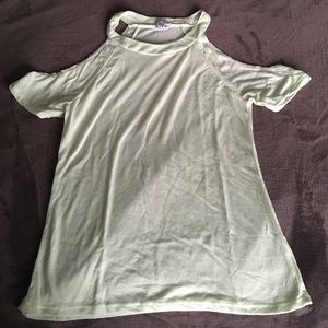 Alloy cold shoulder top