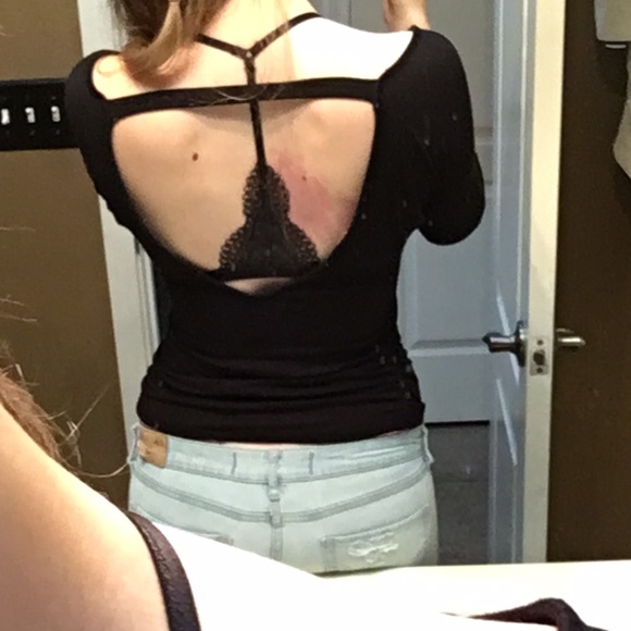 Black Low Back Shirt - Picture 4 of 4