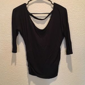 Black Low Back Shirt