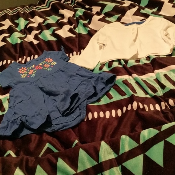 Baby girl dress and cardigan