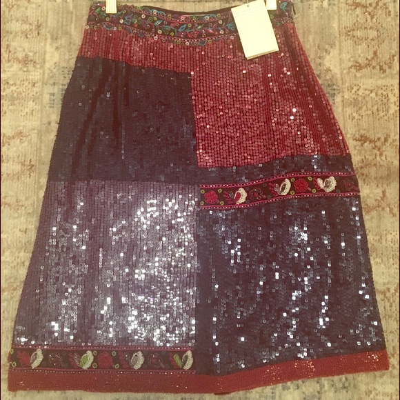 Sequin knee length Emporio Armani Skirt